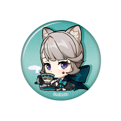 genshin impact lynette q version emoji badge front view