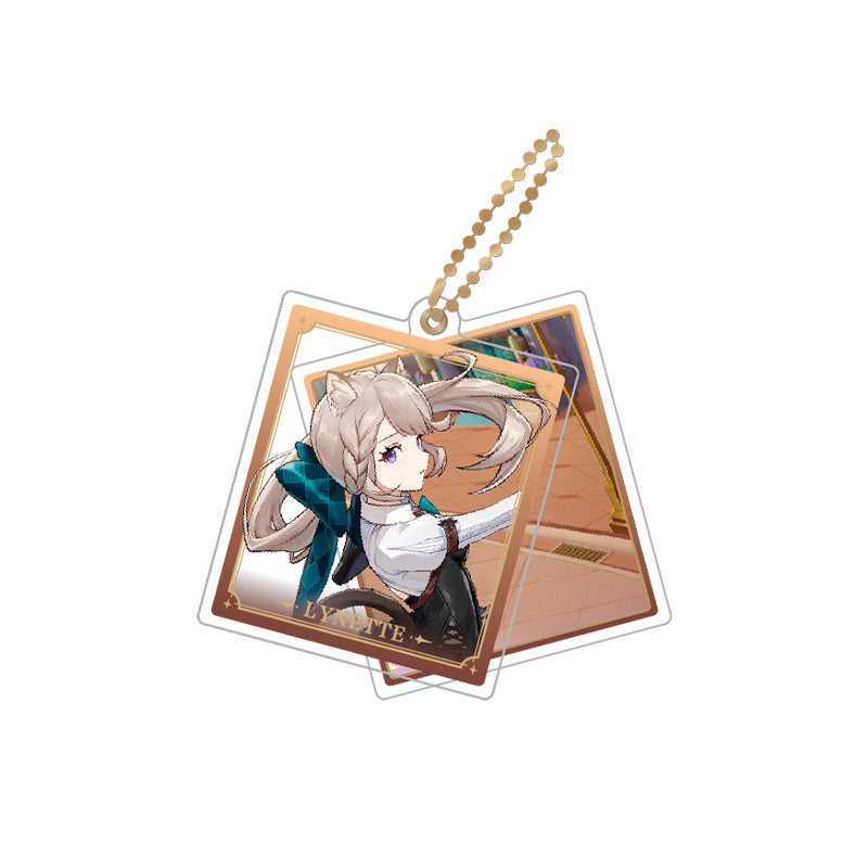 Genshin Impact Lynette rotating double-sided acrylic keychain