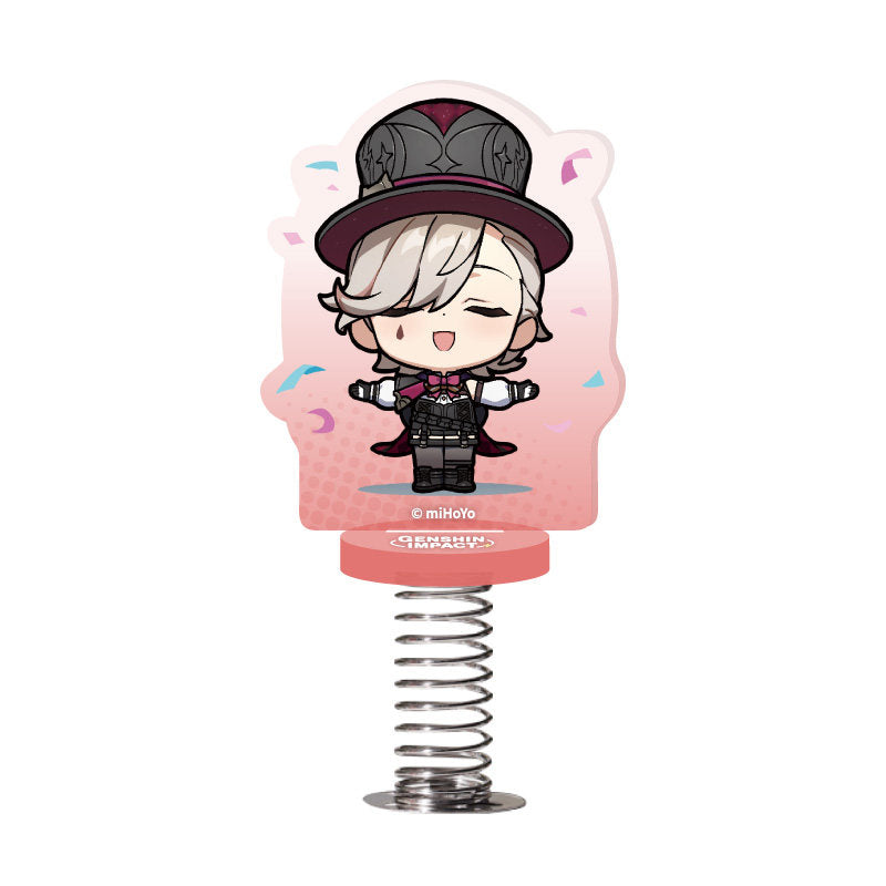 genshin impact lyney q version emoji bobble standee front view