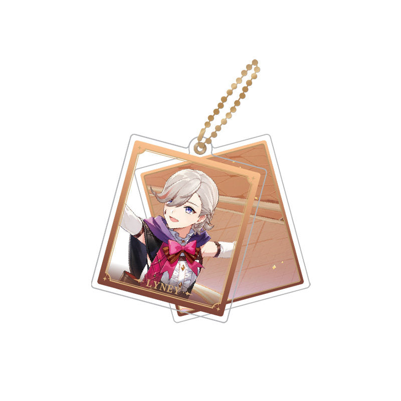 Genshin Impact Lyney rotating double-sided acrylic keychain