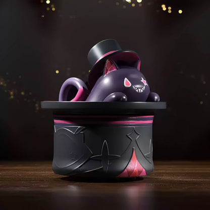 Genshin Impact Lyney top hat cat wind-up toy rolling movement display