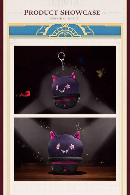 Genshin Impact Lyney plush keychain size detail compact and lightweight design