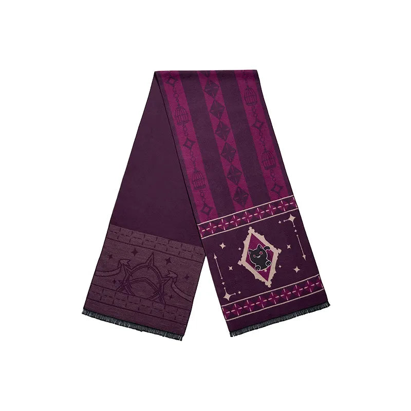Genshin Impact Magic Show Series Lyney character scarf on white background