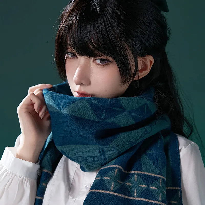 Genshin Impact Lyney and Lynette jacquard scarves from the Magic Show Series