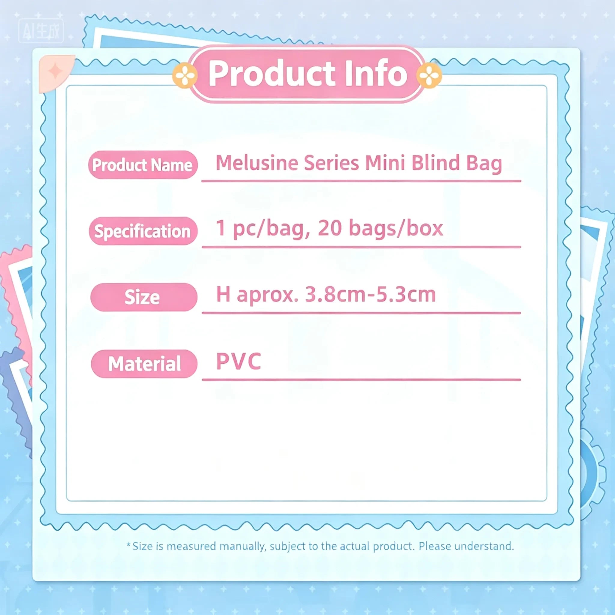 Hidden variant Melusine mini figures from Genshin Impact blind bag collection