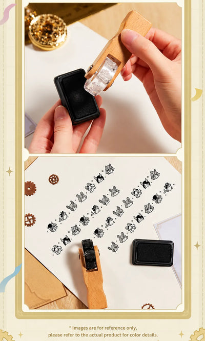 Genshin Melusine roller stamp set lifestyle display