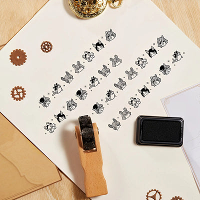 Genshin Melusine roller stamp set stationery display