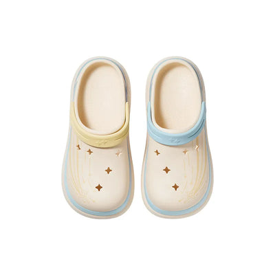 Genshin Impact Midsummer Party EVA clogs on white background