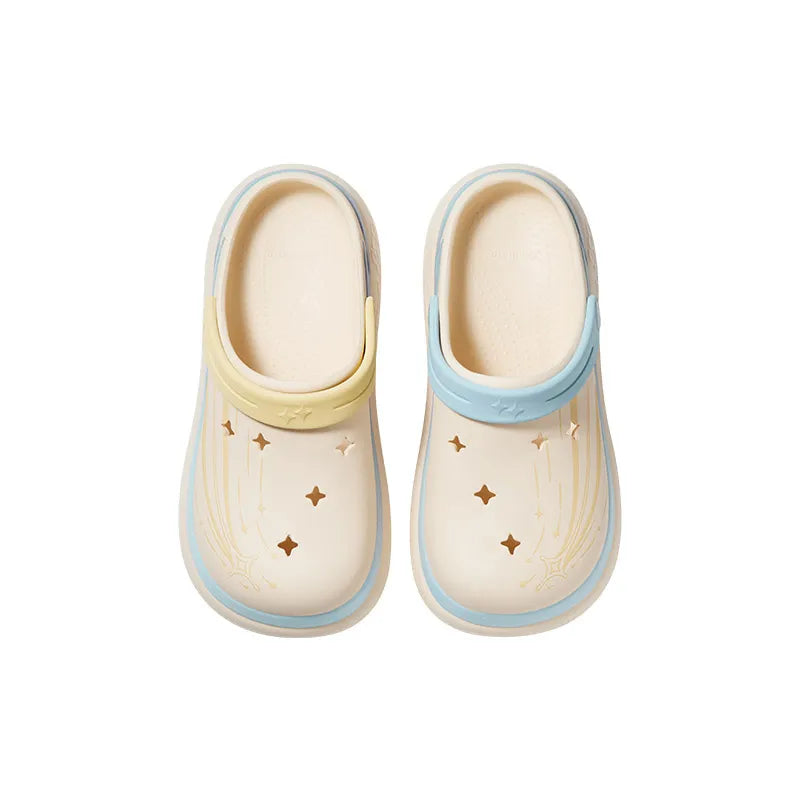 Genshin Impact Midsummer Party EVA clogs on white background
