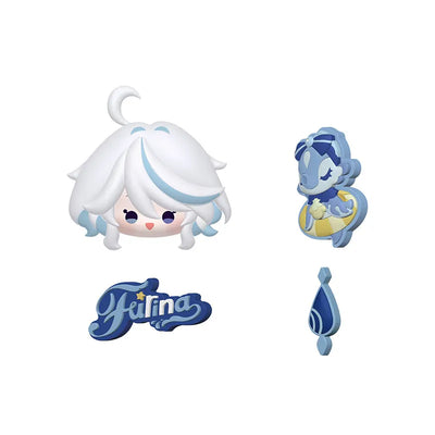 Genshin Impact Midsummer Party Furina clog charm set on white background