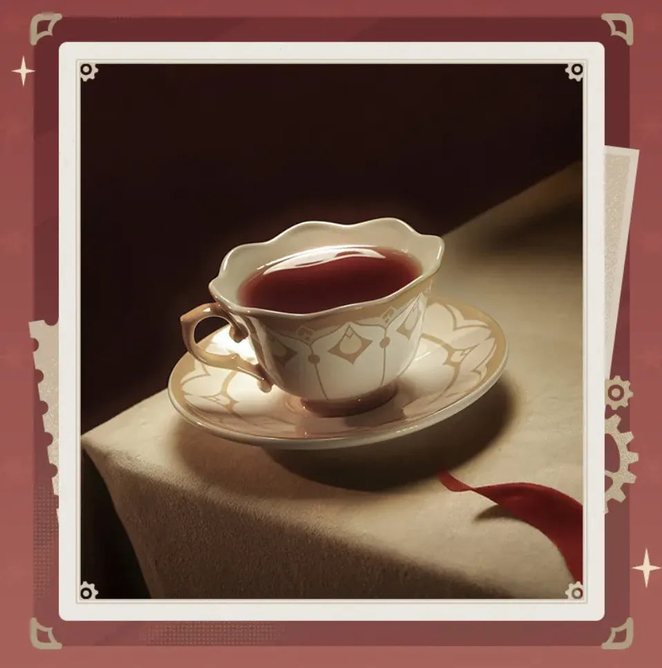 Sandrone tea cup and matching saucer design details