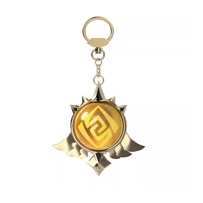 Genshin Impact Mondstadt Geo vision keychain earth element accessory