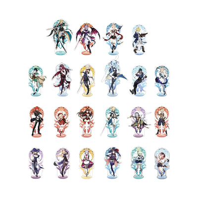Genshin Impact Mondstadt Series acrylic character standee collection featuring Lisa Diluc Albedo Klee Kaeya Bennett and more