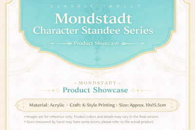 Genshin Impact Mondstadt Series acrylic character standee product details material acrylic offset printing size approx 10x15.5cm