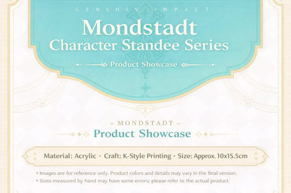 Genshin Impact Mondstadt Series acrylic character standee product details material acrylic offset printing size approx 10x15.5cm