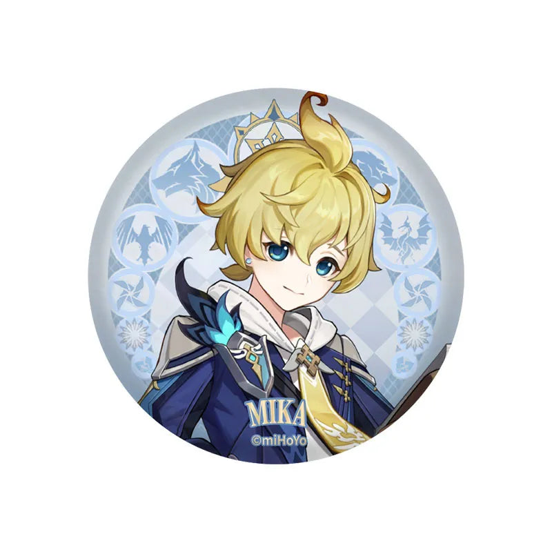 Genshin Impact Mondstadt Series Mika character badge
