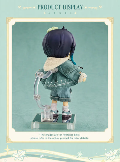 Venti Nendoroid Doll Outfit Set with shirt, outerwear, shorts, socks, shoes, and accessories