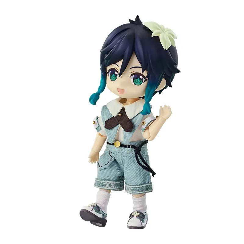 Genshin Impact Venti Nendoroid Doll figure and Outfit Set on white background