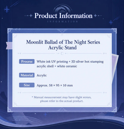 Genshin Impact Moonlit Ballad of The Night Series Acrylic Stand Product Information