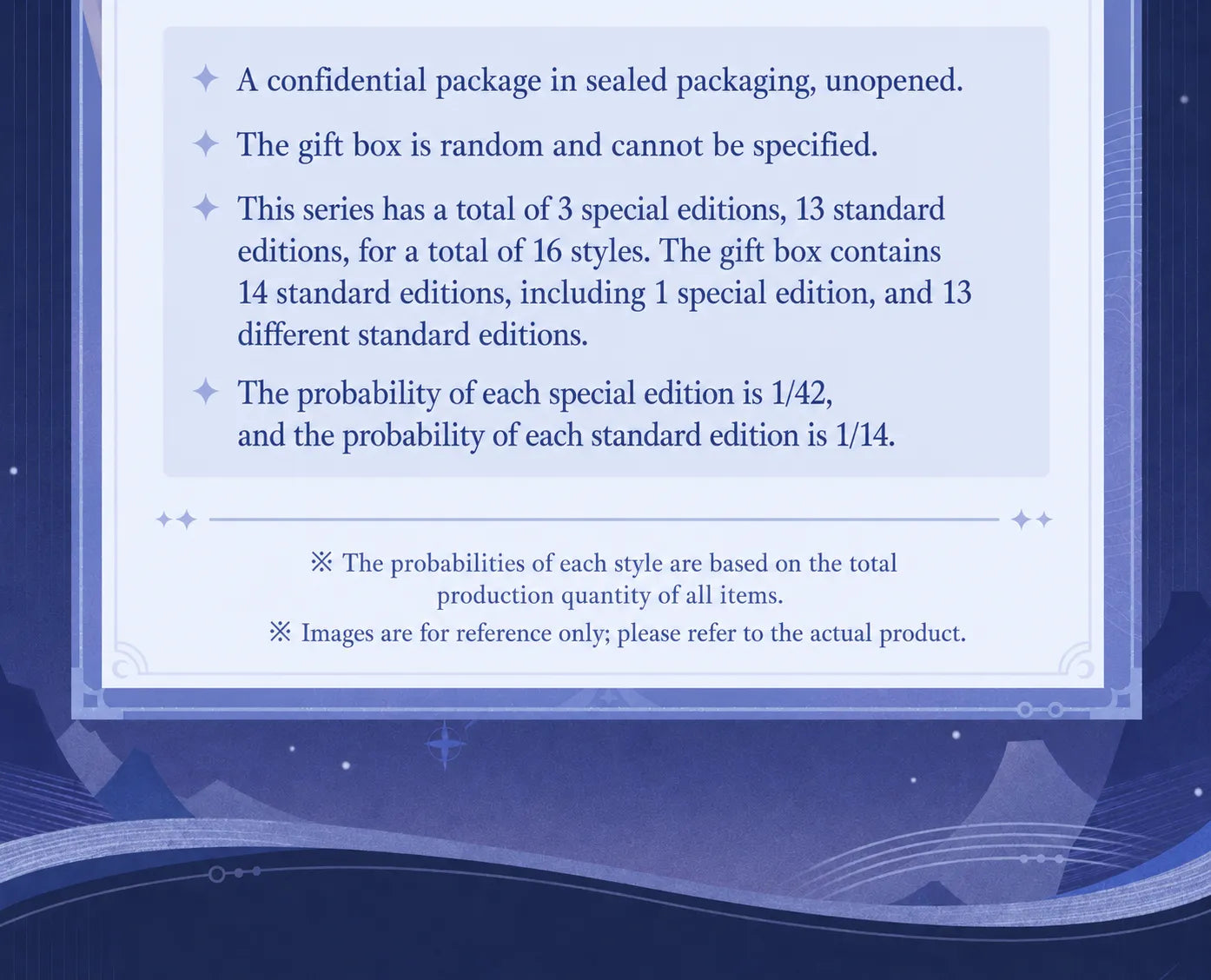 Genshin Impact Moonlit Ballad of The Night Series Badge Blind Box Blind Box Details