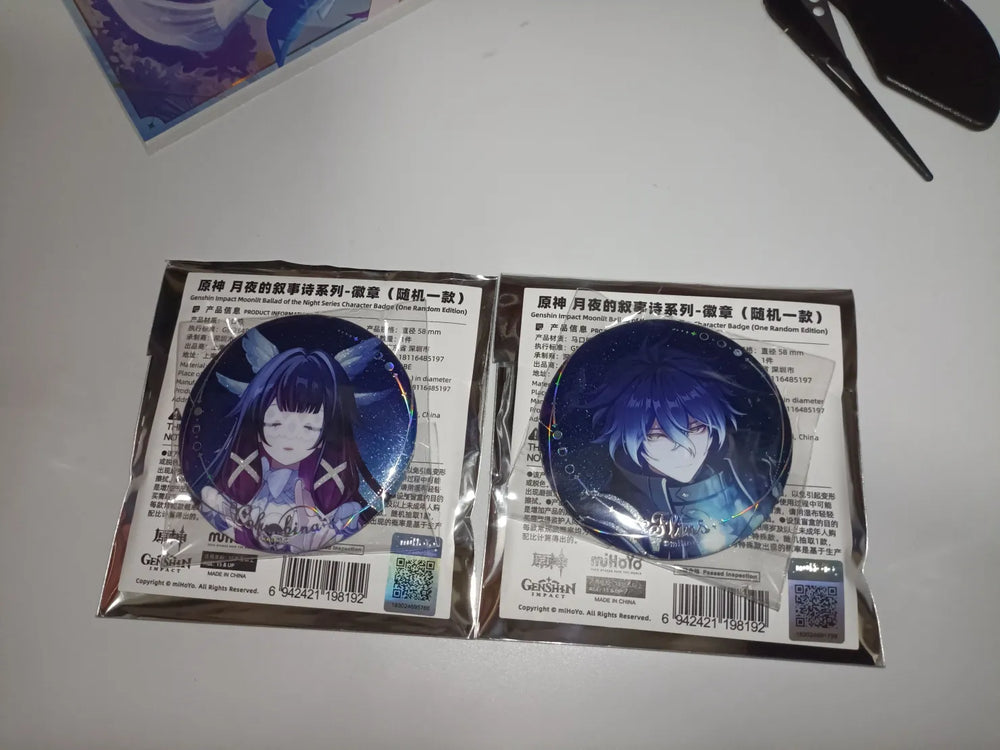 Genshin Impact Mondballade der Nacht Anstecknadel Blind Box
