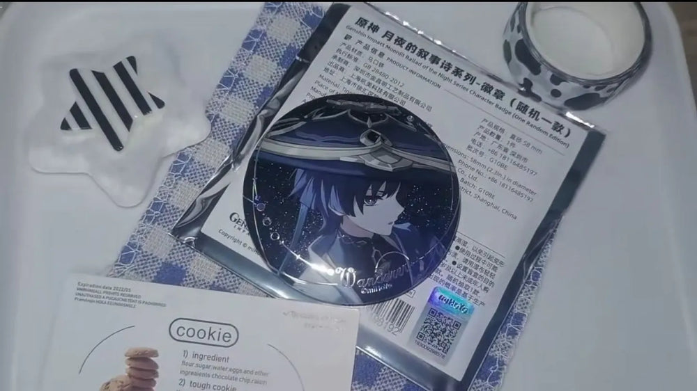Genshin Impact Mondballade der Nacht Anstecknadel Blind Box