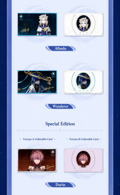 Genshin Impact Moonlit Ballad of The Night Series Collectible Card Blind Box Details