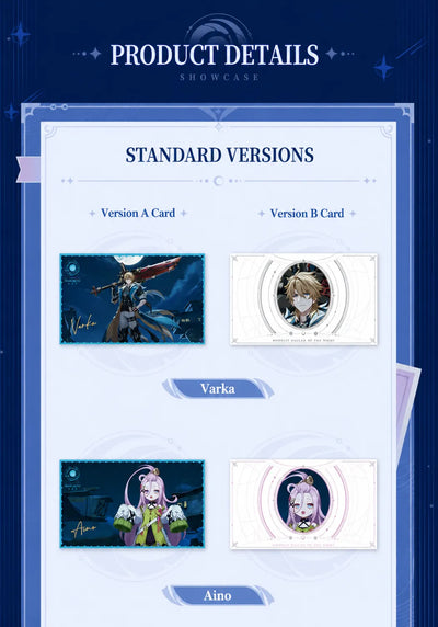 Genshin Impact Moonlit Ballad of The Night Series Collectible Card Character Cards
