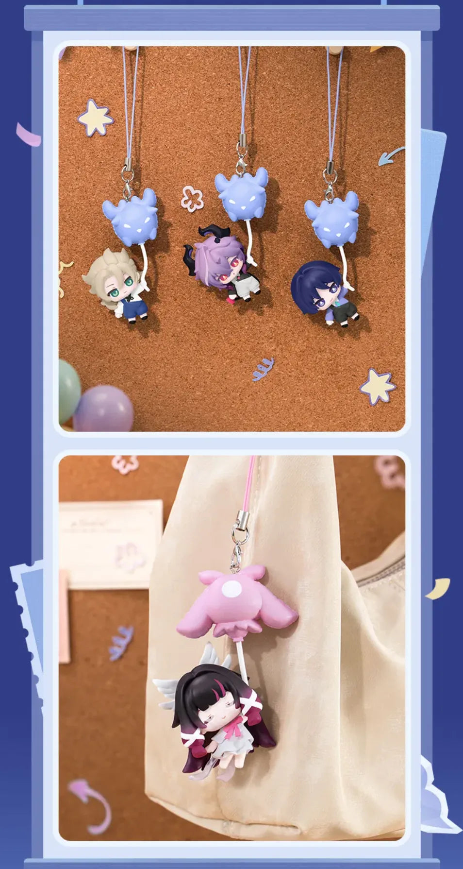 Genshin Impact Moonlit Wanderings Series chibi charm detail display