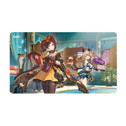 Genshin Impact Labyrinth of Fog themed anime gaming mouse pad large desk mat