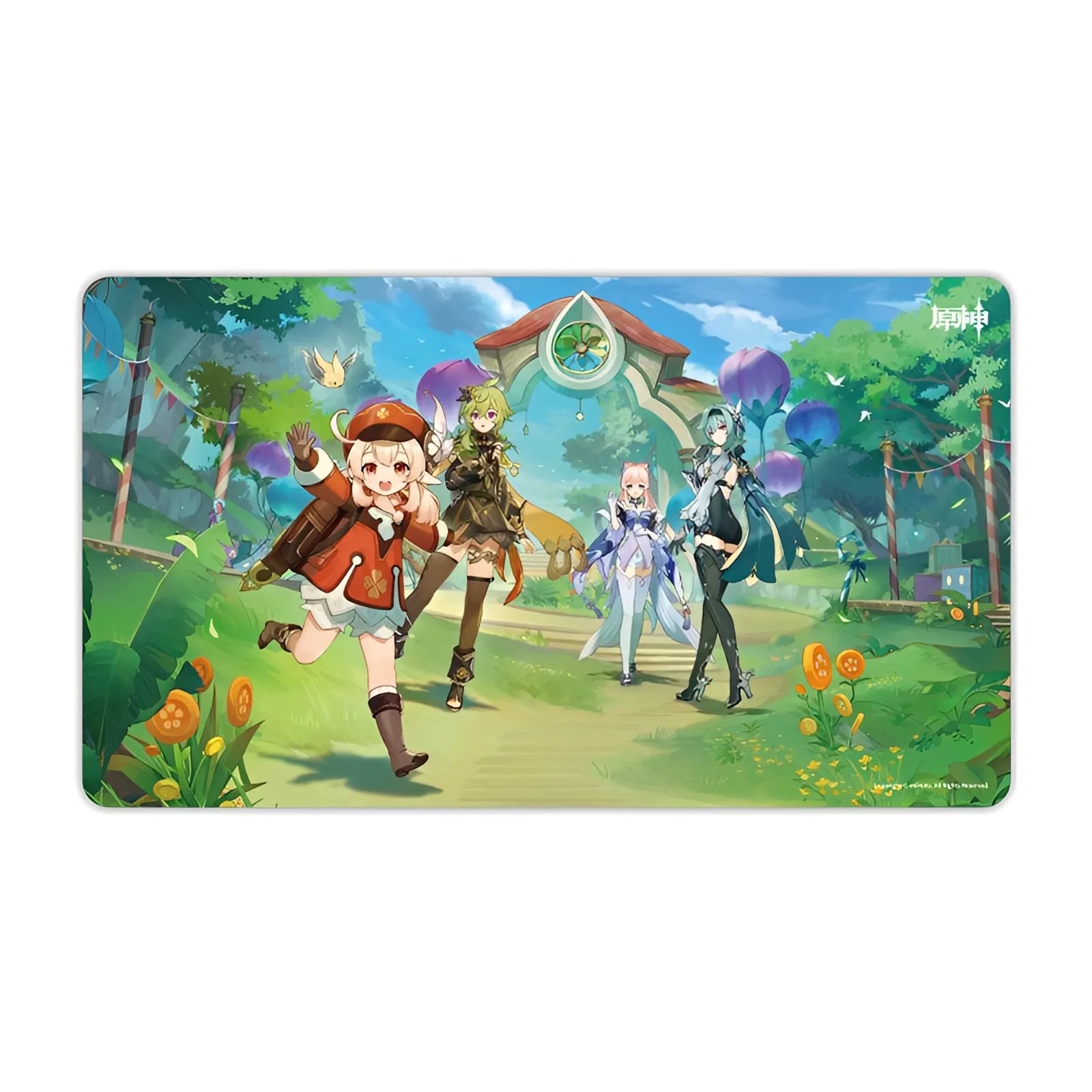 Genshin Impact Morning Star of the Deep themed anime desk mouse pad gaming mat