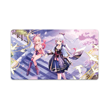 Genshin Impact Violet Garden festival themed desk mouse pad anime gaming mat