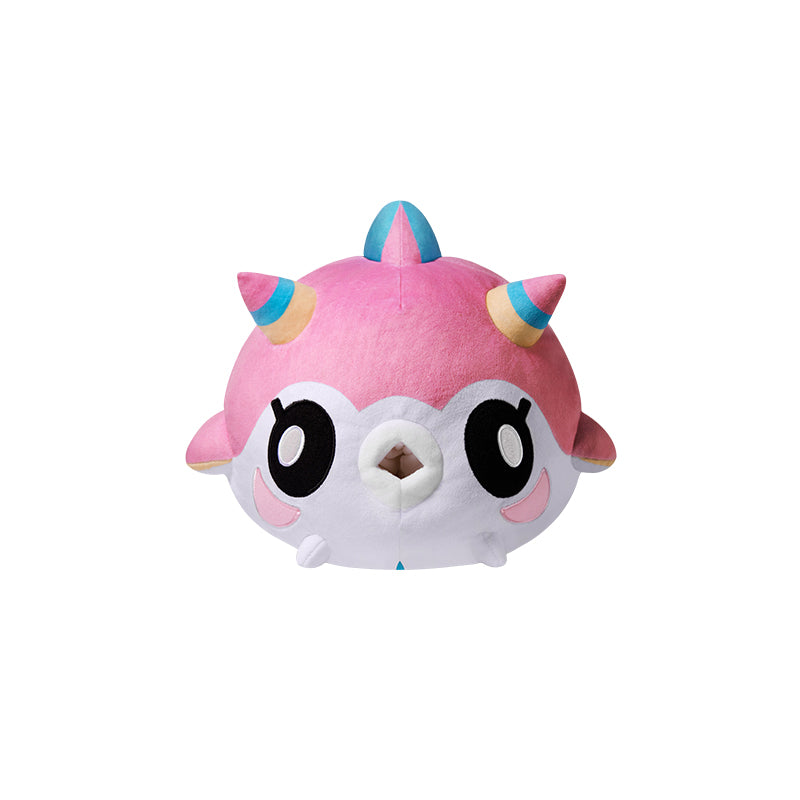 Genshin Impact Mualani freshwater puffer plush tissue holder isolated on white background
