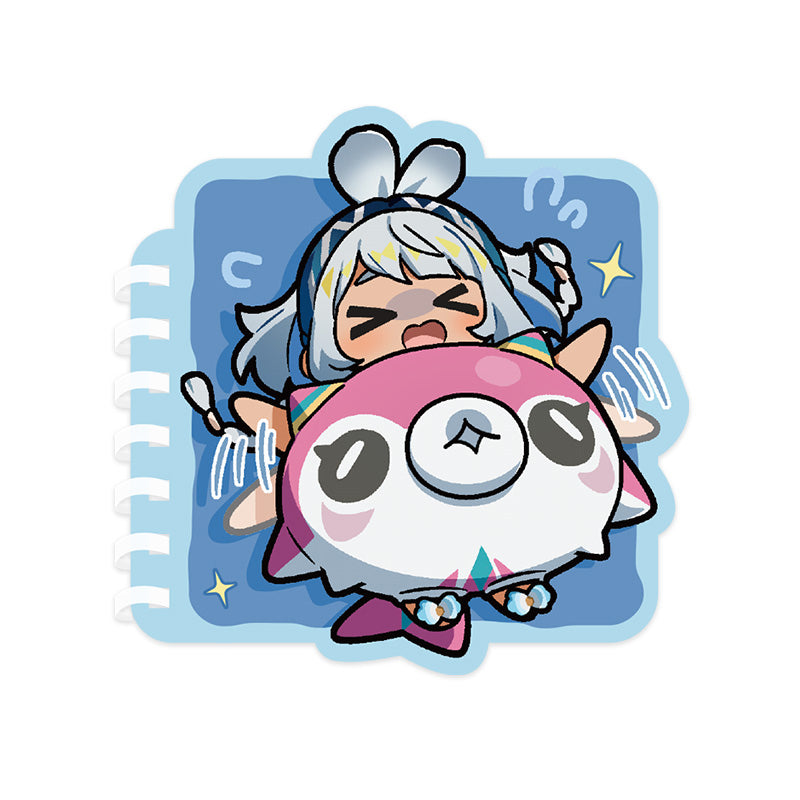 Genshin Mualani Q Version Expression Series spiral notepad featuring chibi Natlan character artwork