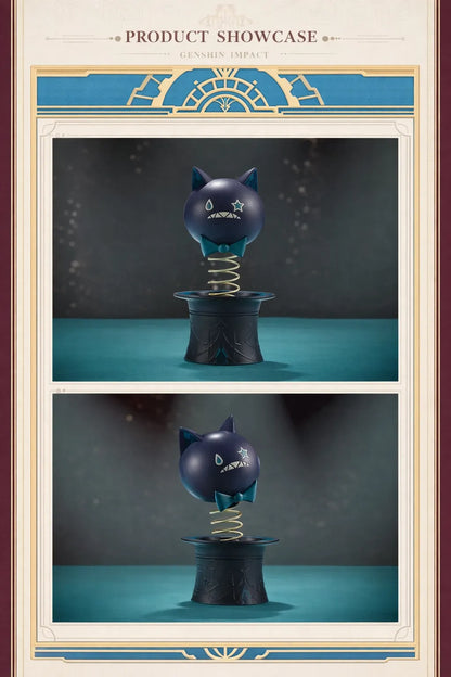 Genshin Impact Lynette cat bobblehead jack in the box spring mechanism detail