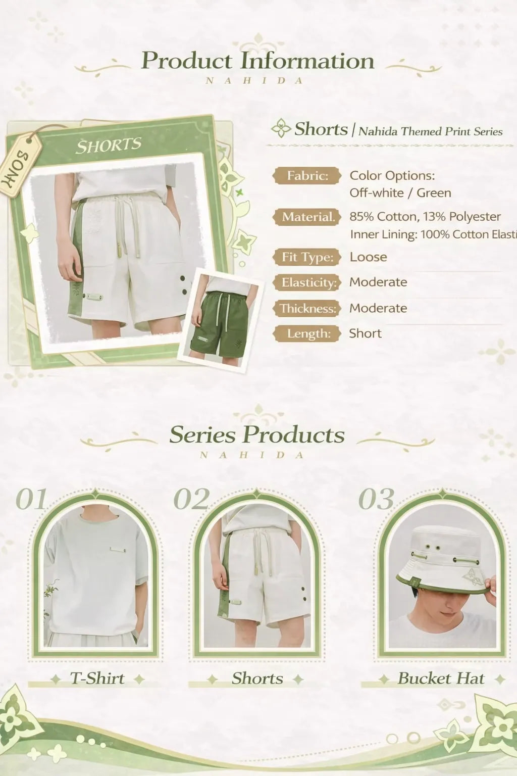 Nahida themed series products display