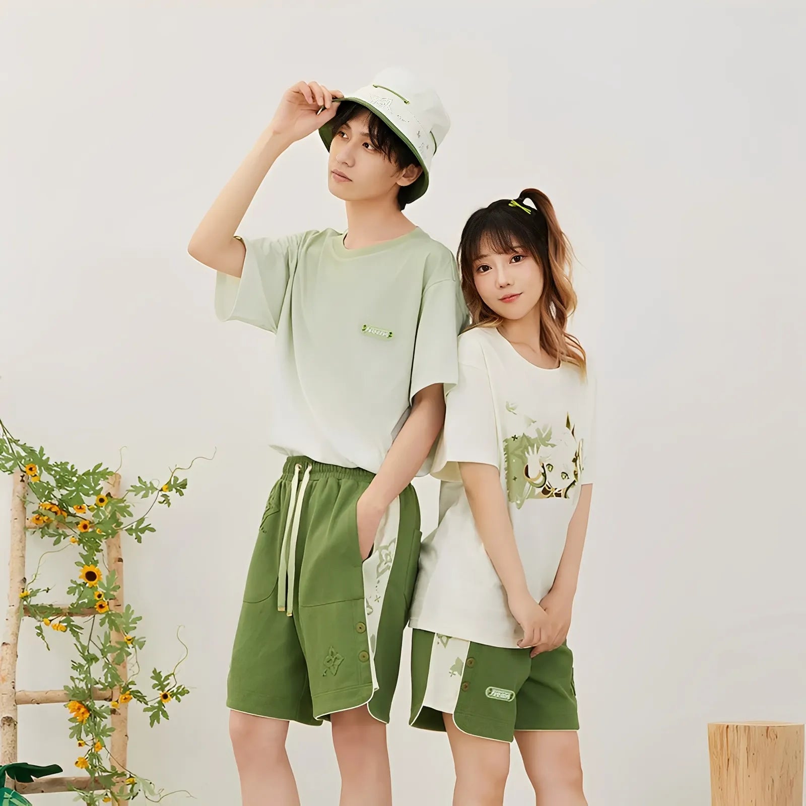 Genshin Impact Nahida themed print T-shirt