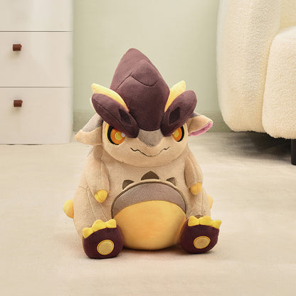 Genshin Natlan Baby Saurian plush toys embroidery detail close-up