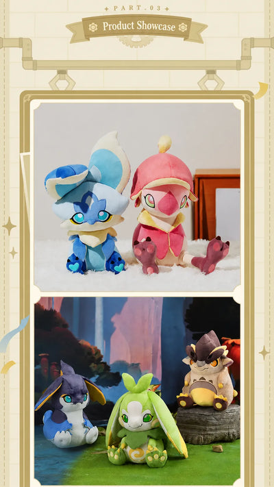 Genshin Natlan Baby Saurian plush product showcase