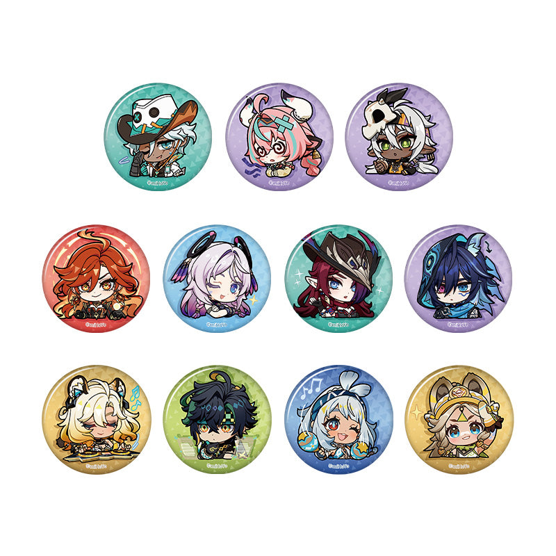 Genshin Impact Natlan emoji badge collection featuring Chasca Kinich Mualani Kachina and more characters