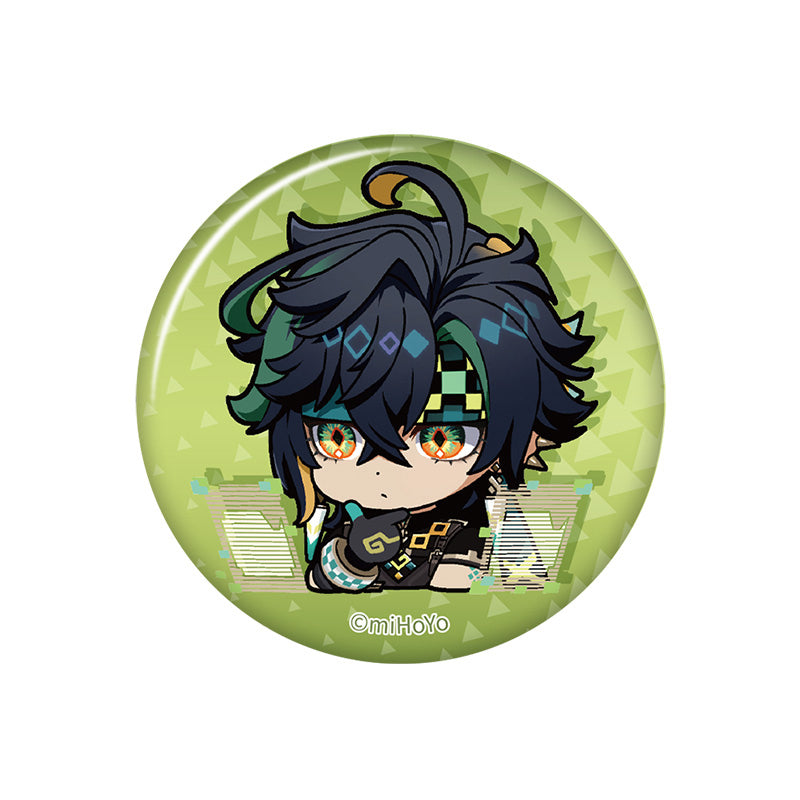 Genshin Impact Kinich chibi emoji badge Natlan series glossy character pin