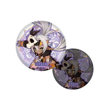 Iansan character badge from Genshin Impact Natlan Series featuring detailed reflective badge artwork