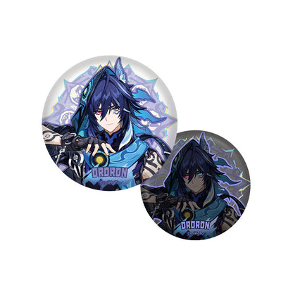 Ororon character badge from Genshin Impact Natlan Series featuring vivid reflective illustration design