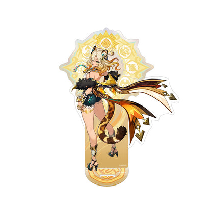 Xilonen acrylic standee from Genshin Impact Natlan Series with detailed character illustration and iridescent finish