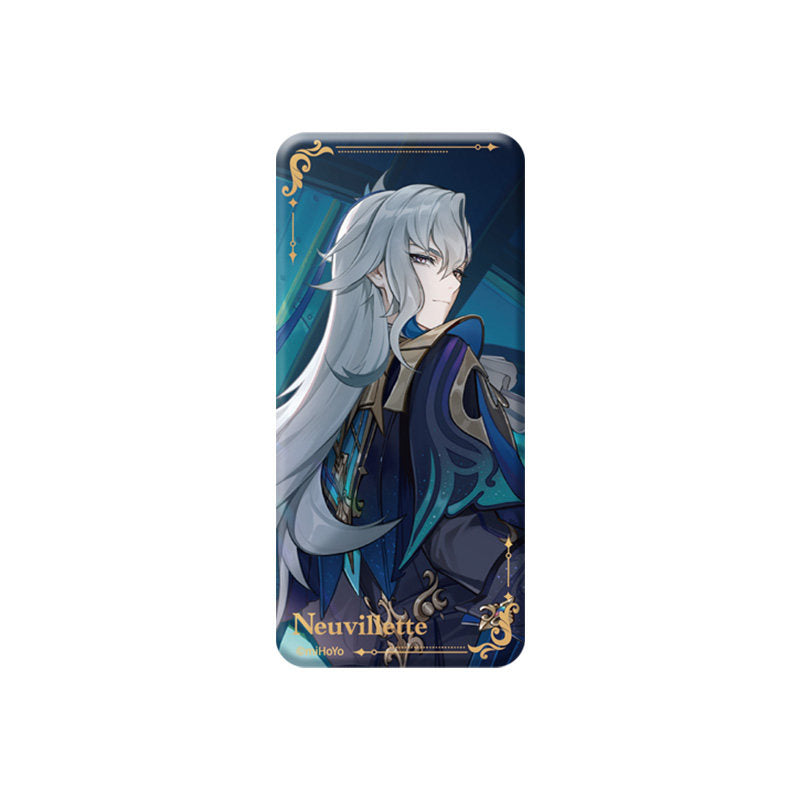 Genshin Impact Neuvillette square badge theme series collectible pin