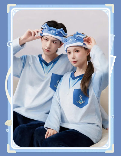 Genshin Impact Neuvillette Home Loungewear Flat Display