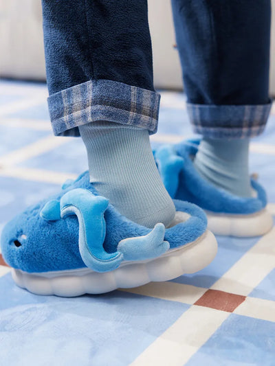 Genshin Impact Neuvillette Plush Home Slippers Couple Style
