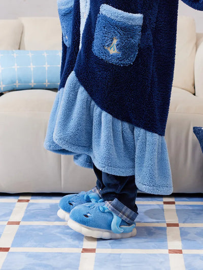 Neuvillette Plush Home Slippers Detail Genshin Impact