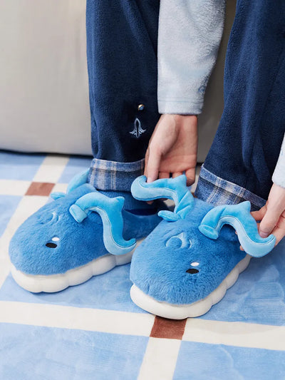 Genshin Impact Neuvillette Themed Impression Series Plush Home Slippers