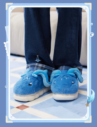 Genshin Impact Neuvillette Plush Home Slippers Plush Material Details